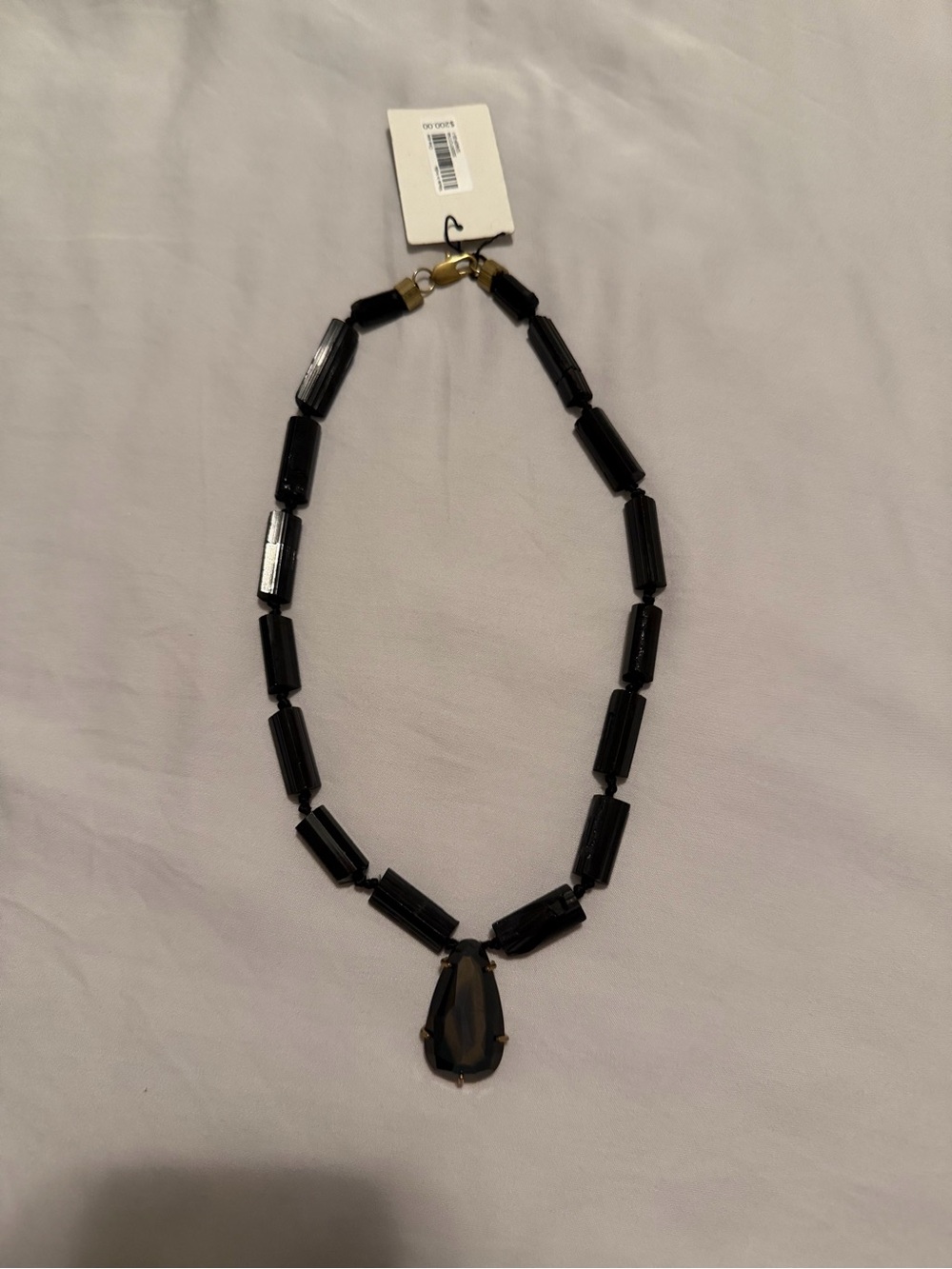 Aureus + Argent Black Beaded Pendant Necklace - Women Jewelry